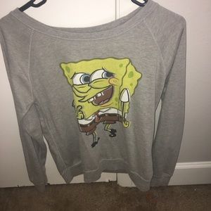 A reversible Spongebob sweater